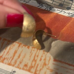 Gold Half Hoop Earrings